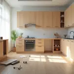 сборка и установка кухонного гарнитура своими руками в современной кухне