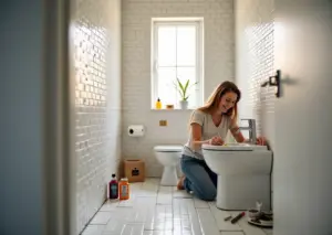 Современный ремонт небольшой ванной комнаты с доступными материалами и инструментами для самостоятельного ремонта